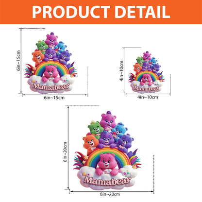 Mamabear Gift For Mom Grandma - Personalized Grandma Custom Shaped Acrylic Plaque