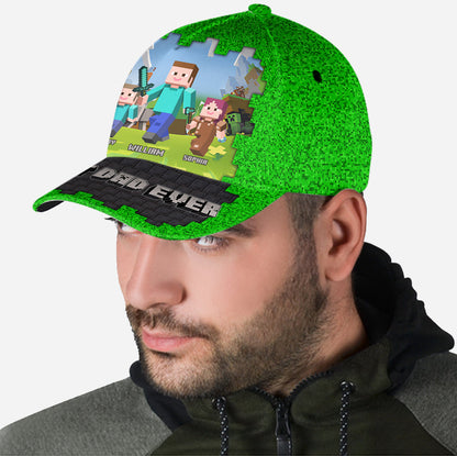 Dadcraft - Personalized Block World Classic Cap