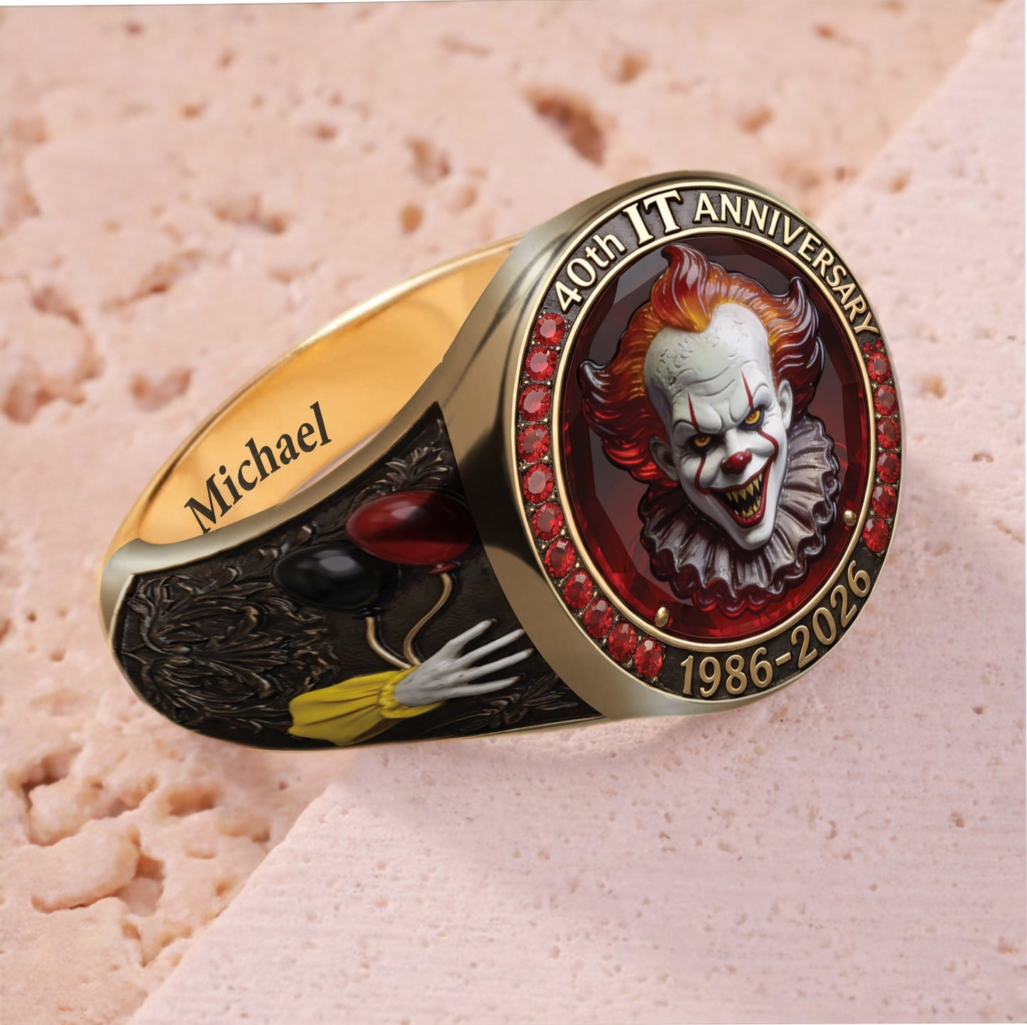 40th Anniversary - Personalized Horror Character Signet Ring