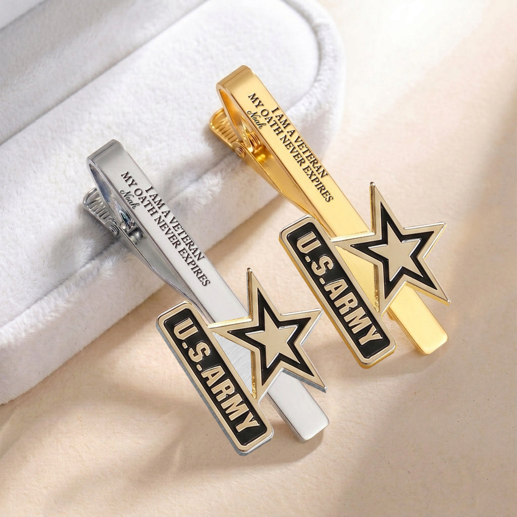 Honorable Veteran - Personalized Veteran Tie Clip