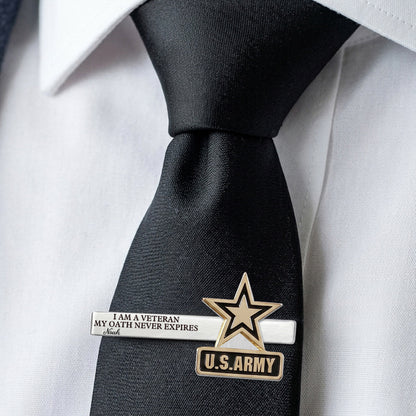 Honorable Veteran - Personalized Veteran Tie Clip
