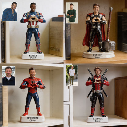 Super Dad - Personalized Superhero Premium 3D Figurine