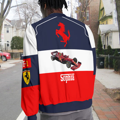 Car Racing - Personalized Racing Varsity Jacket