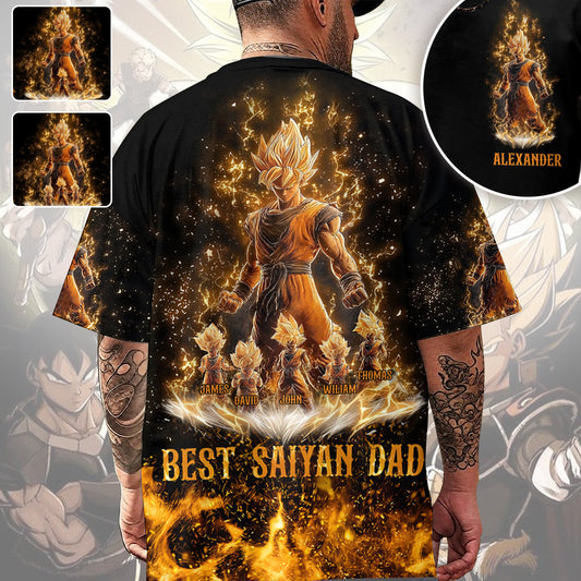 Best Dad Ever - Personalized Seven Balls All Over Shirt