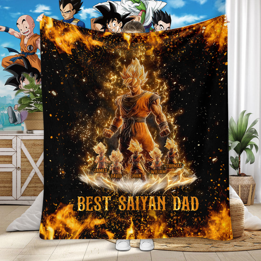 Best Dad Ever - Personalized Seven Balls Blanket