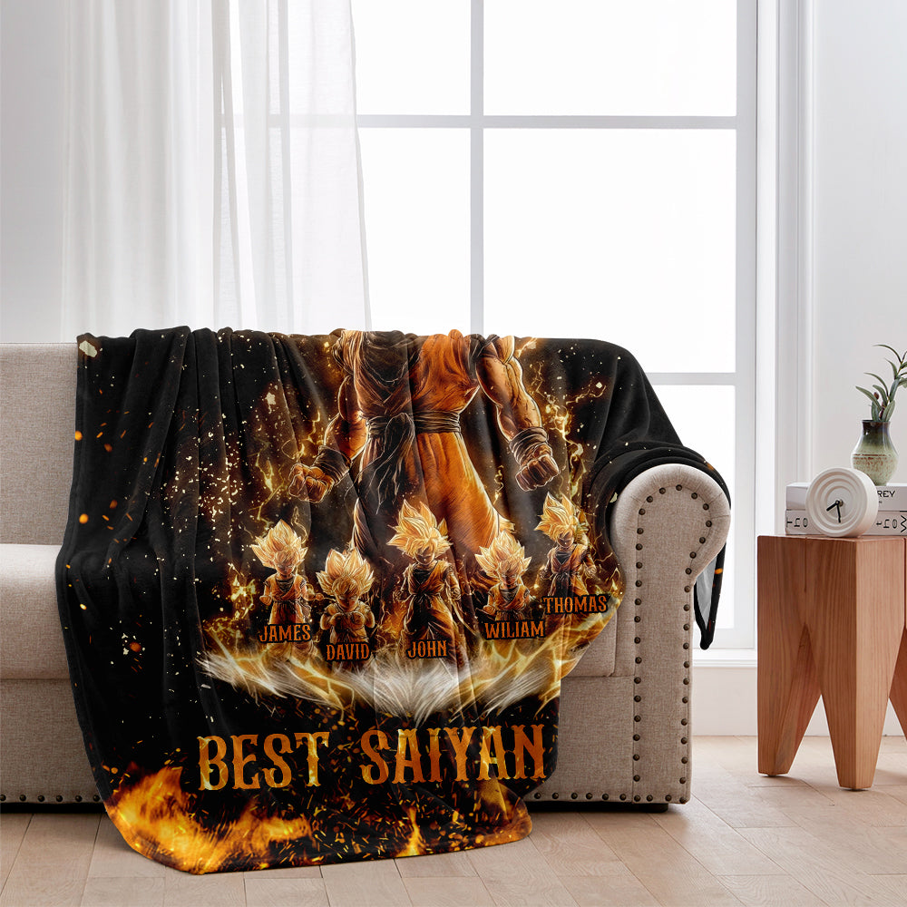 Best Dad Ever - Personalized Seven Balls Blanket