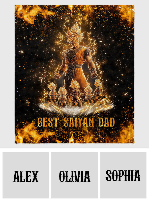 Best Dad Ever - Personalized Seven Balls Blanket