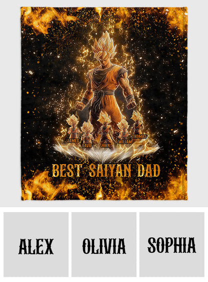 Best Dad Ever - Personalized Seven Balls Blanket