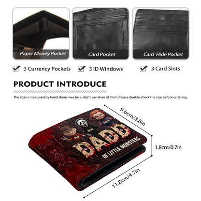 Daddy Of Little Horrors - Personalized Horror Character Leather Wallet