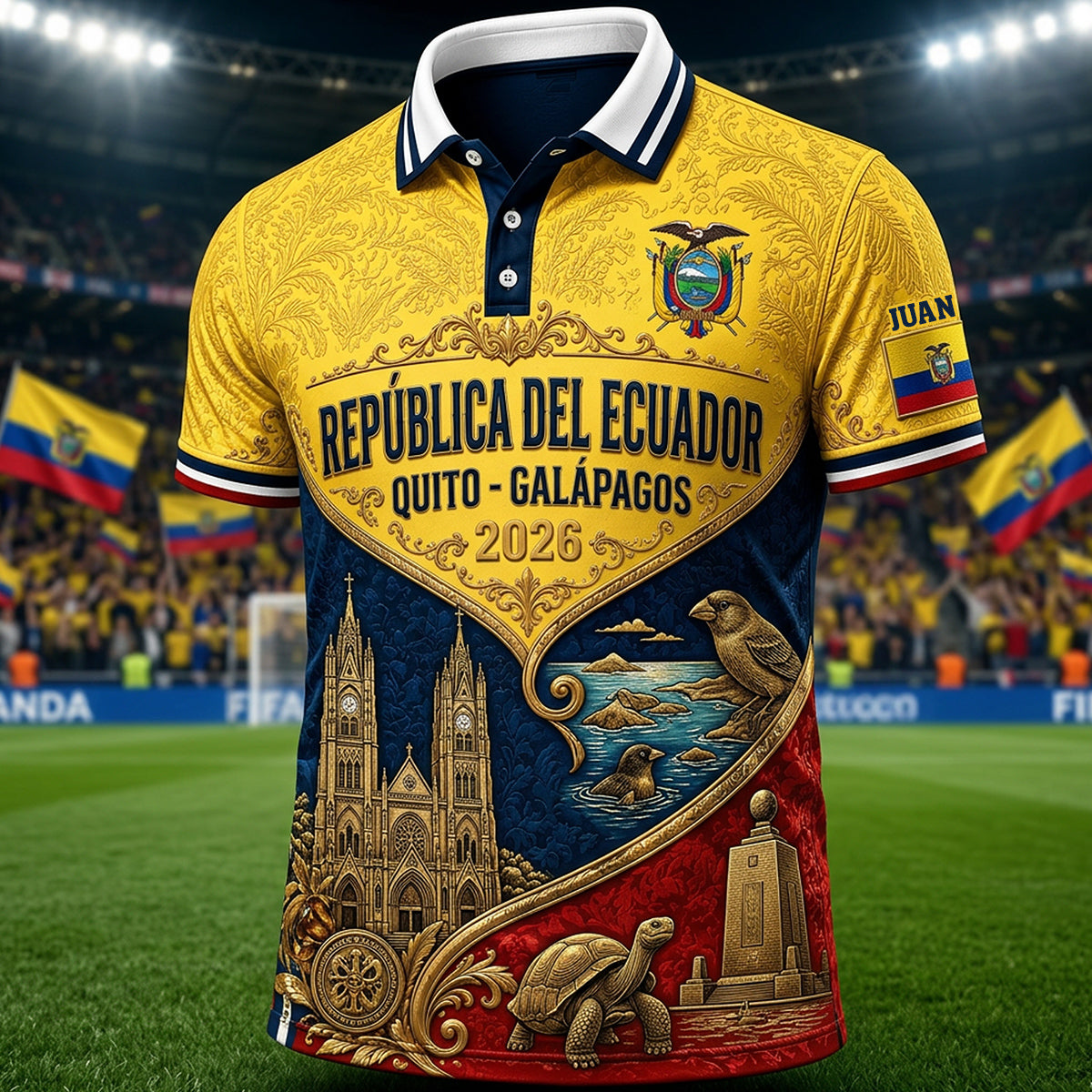 Ecuador The Cup 2026 - Personalized Expats Polo Shirt