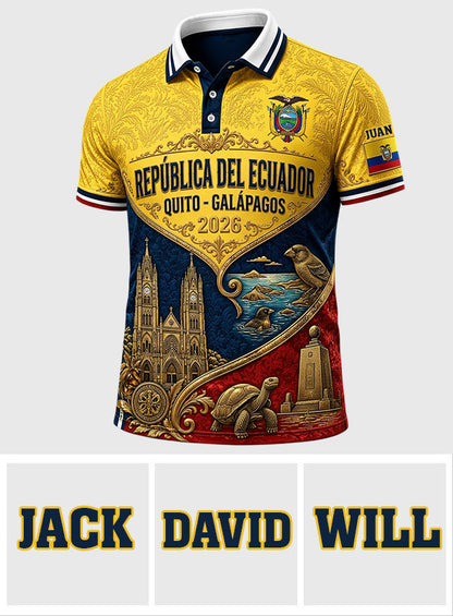 Ecuador The Cup 2026 - Personalized Expats Polo Shirt