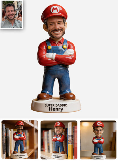 Super Daddio - Perfect Father's Day Gift - Personalized Super Plumber Custom Shaped Acrylic Plaque