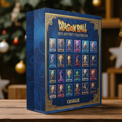 Orange Ball Cartoon - Personalized Seven Balls Folded Advent Calendar With Ornaments
