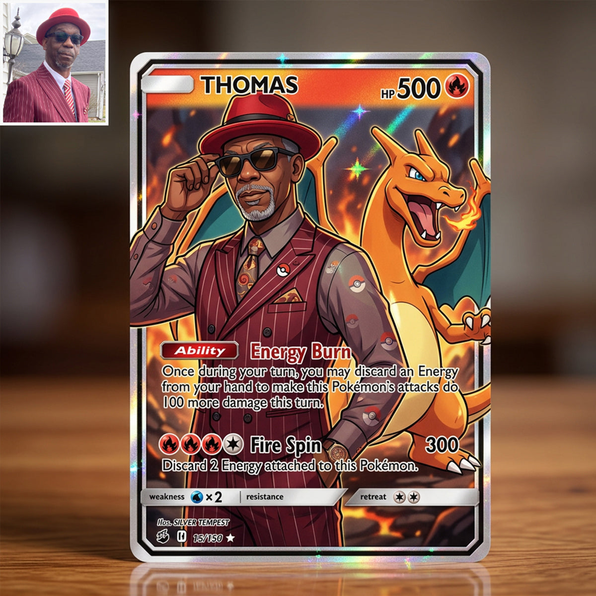Custom Card For Monster Trainers - Personalized Monster Trainer Wallet Insert Card