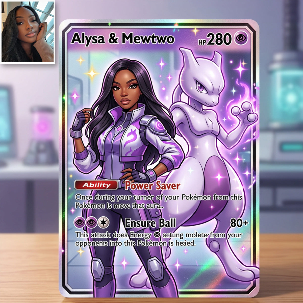 Custom Card For Monster Trainers - Personalized Monster Trainer Wallet Insert Card