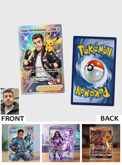 Custom Card For Monster Trainers - Personalized Monster Trainer Wallet Insert Card