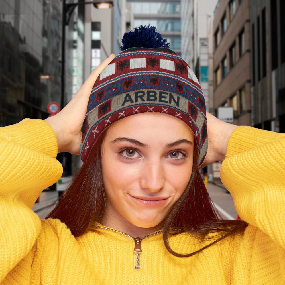 Proud Albanian - Personalized Expats Beanie Hat