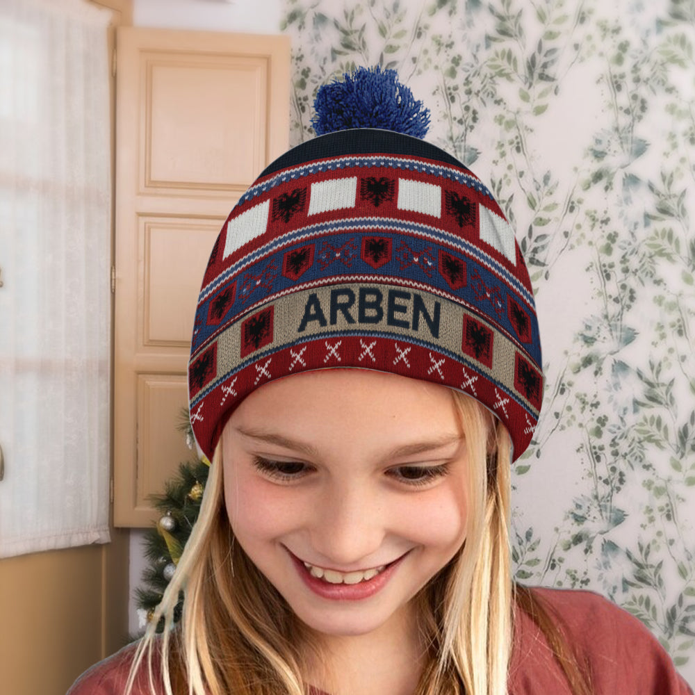Proud Albanian - Personalized Expats Beanie Hat