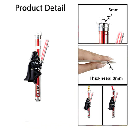 The Force Light Saber - Personalized The Force Transparent Ornament