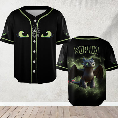 Soul Of A Dragon - Personalized Baseball Jersey