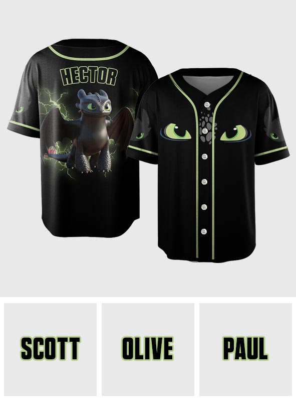 Soul Of A Dragon - Personalized Baseball Jersey