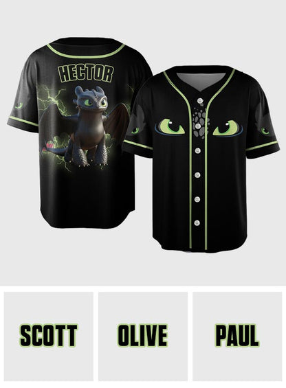 Soul Of A Dragon - Personalized Baseball Jersey
