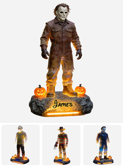 Come In If You Dare - Personalized Horror Character Solar Acrylic Light