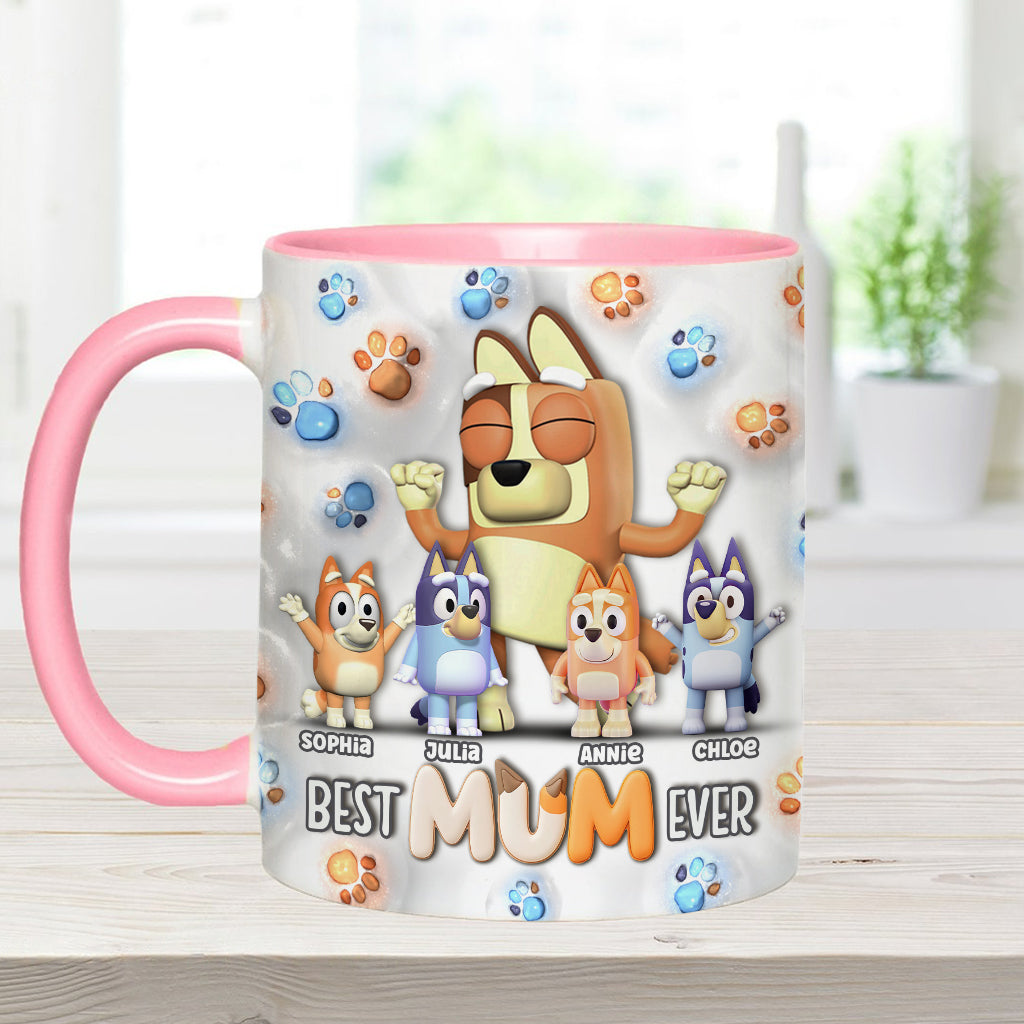 Cool Mum And Dad - Personalized Mother Accent Mug