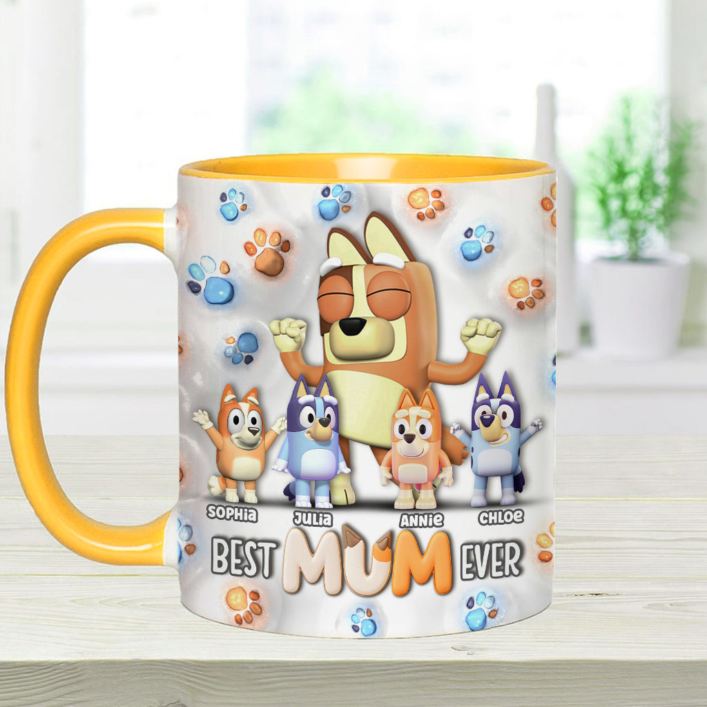 Cool Mum And Dad - Personalized Mother Accent Mug