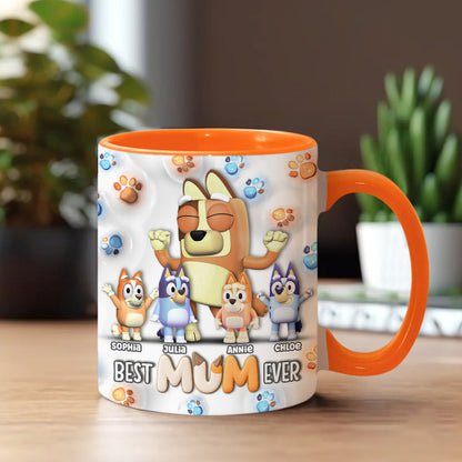 Cool Mum And Dad - Personalized Mother Accent Mug