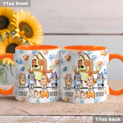 Cool Mum And Dad - Personalized Mother Accent Mug