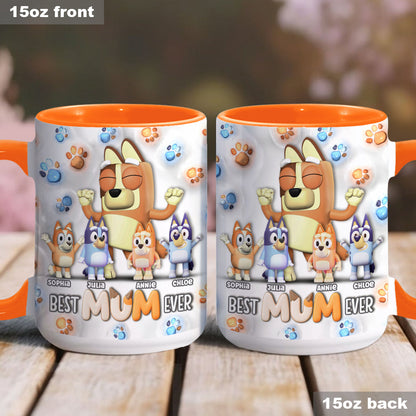 Cool Mum And Dad - Personalized Mother Accent Mug