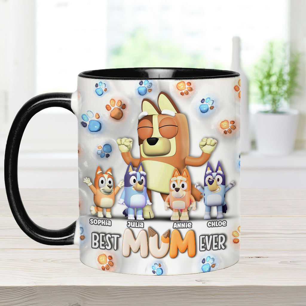 Cool Mum And Dad - Personalized Mother Accent Mug