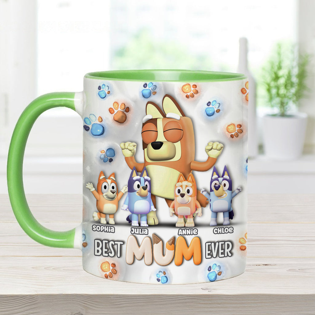 Cool Mum And Dad - Personalized Mother Accent Mug