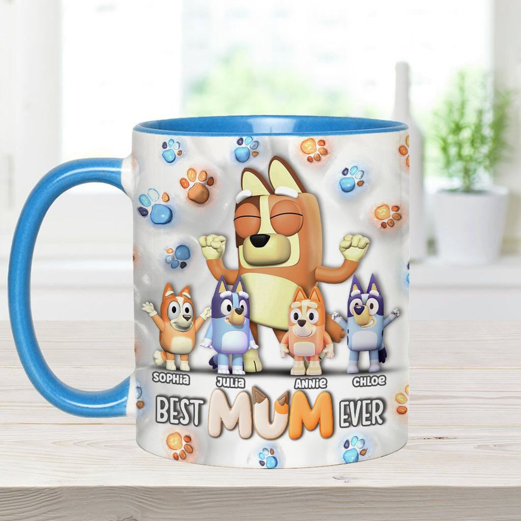 Cool Mum And Dad - Personalized Mother Accent Mug