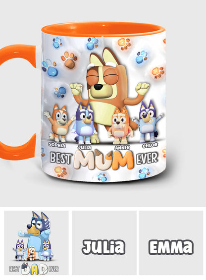 Cool Mum And Dad - Personalized Mother Accent Mug