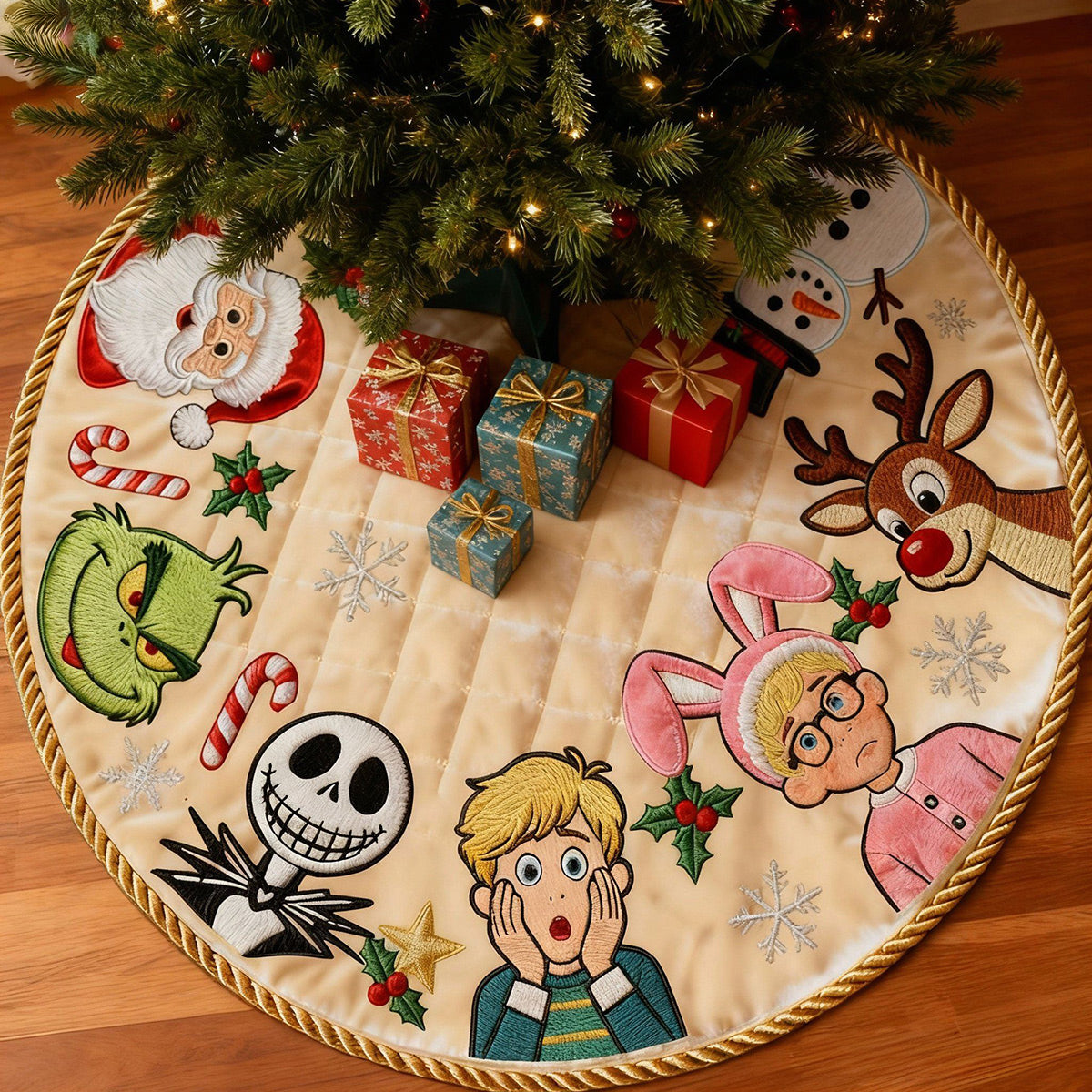 Classic Christmas Cast Tree Skirt - Tree Skirt
