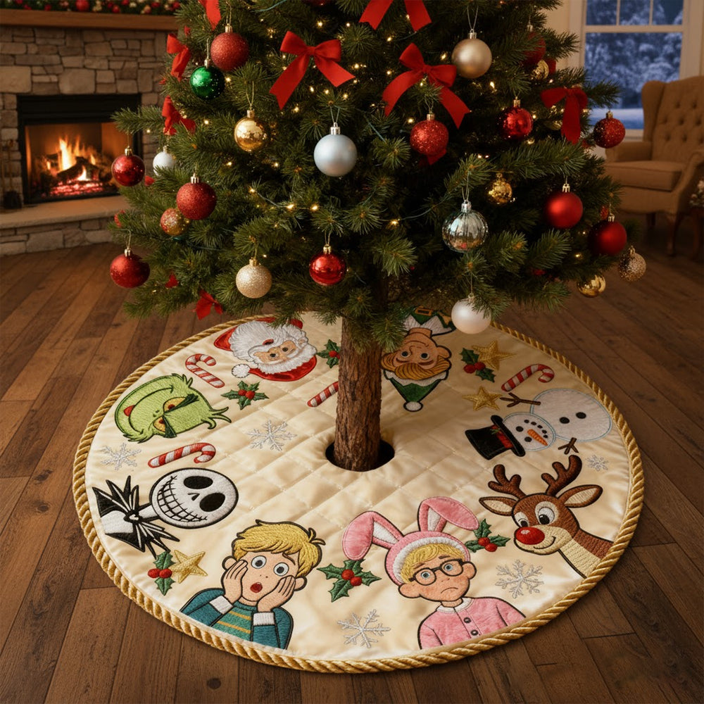 Classic Christmas Cast Tree Skirt - Tree Skirt