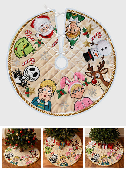 Classic Christmas Cast Tree Skirt - Tree Skirt