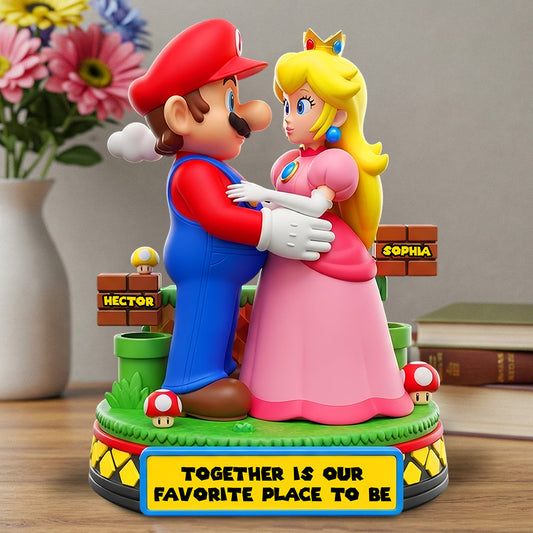 Together Is Our Favorite Place To Be - Personalized Super Plumber Custom Shaped Acrylic Plaque