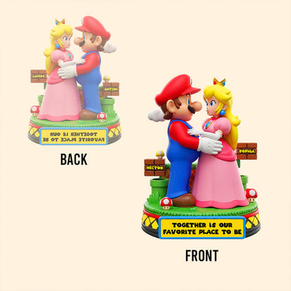 Together Is Our Favorite Place To Be - Personalized Super Plumber Custom Shaped Acrylic Plaque