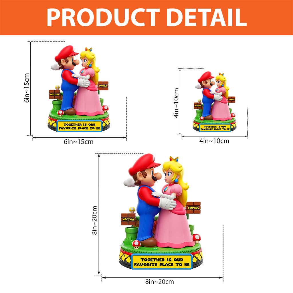 Together Is Our Favorite Place To Be - Personalized Super Plumber Custom Shaped Acrylic Plaque