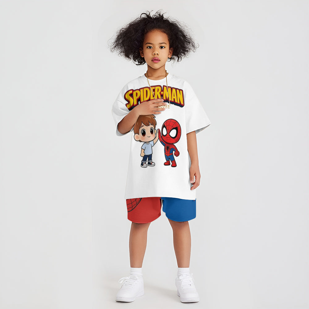 Custom From Any Photo - Personalized Spider-Verse Kid T-shirt & Shorts