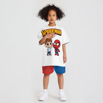 Custom From Any Photo - Personalized Spider-Verse Kid T-shirt & Shorts