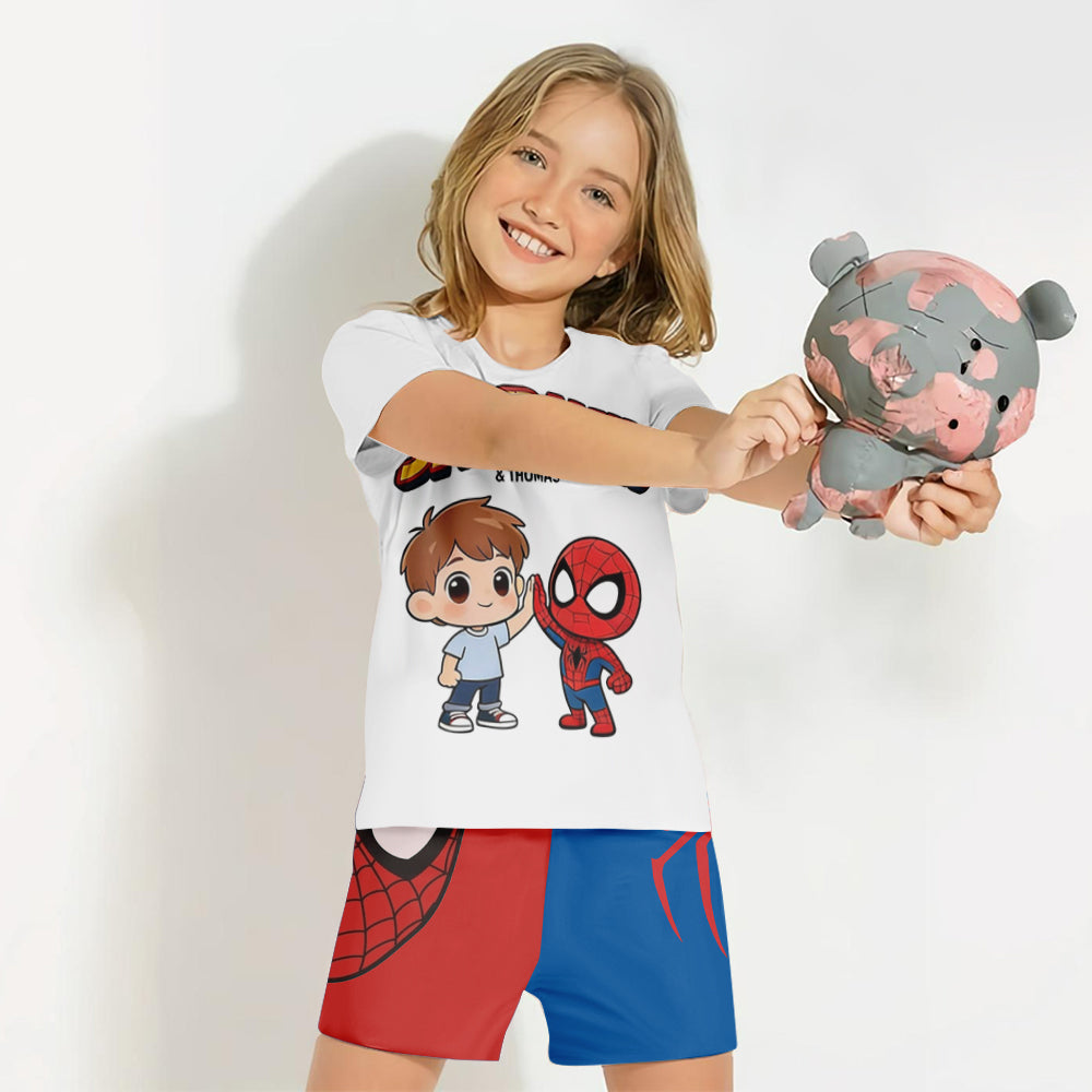 Custom From Any Photo - Personalized Spider-Verse Kid T-shirt & Shorts