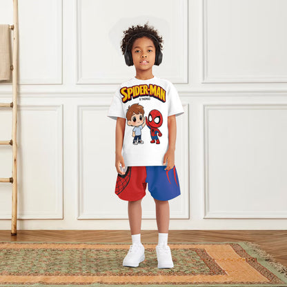 Custom From Any Photo - Personalized Spider-Verse Kid T-shirt & Shorts