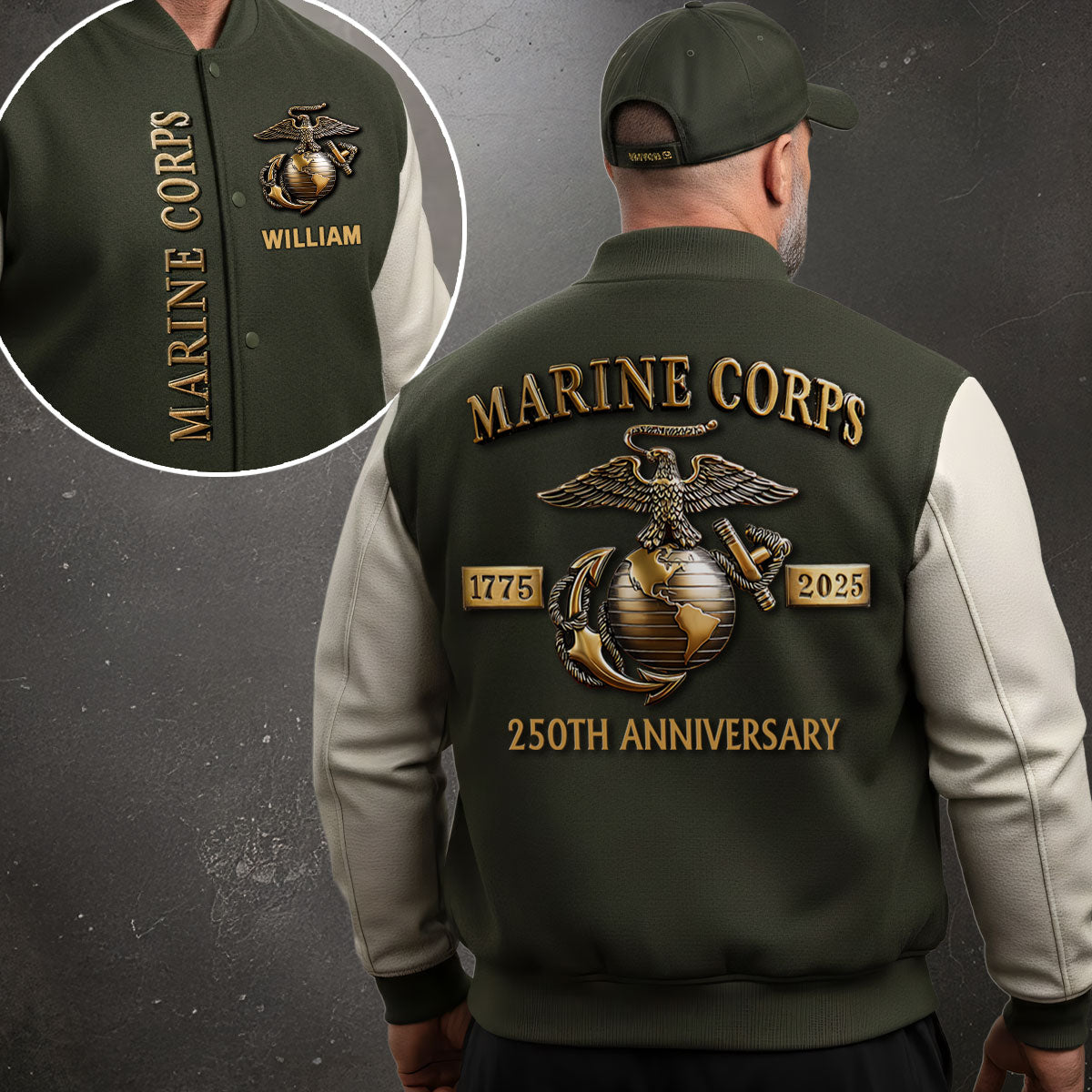 250th Anniversary - Personalized Veteran Varsity Jacket