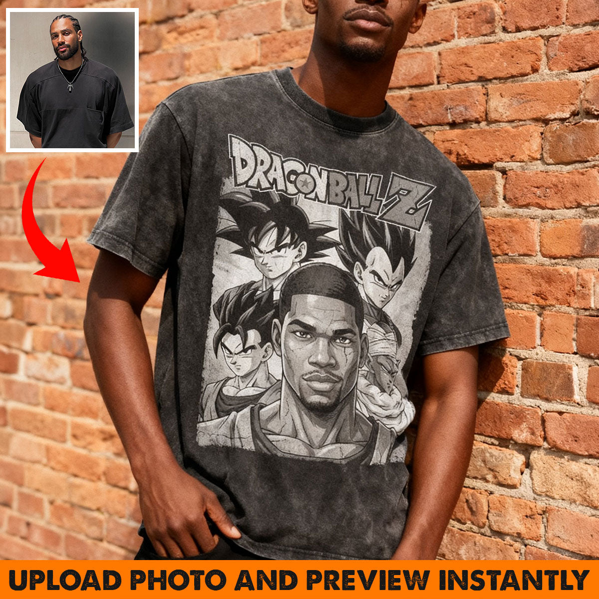 Custom From Any Photo - Personalized Seven Balls Wash T-Shirt