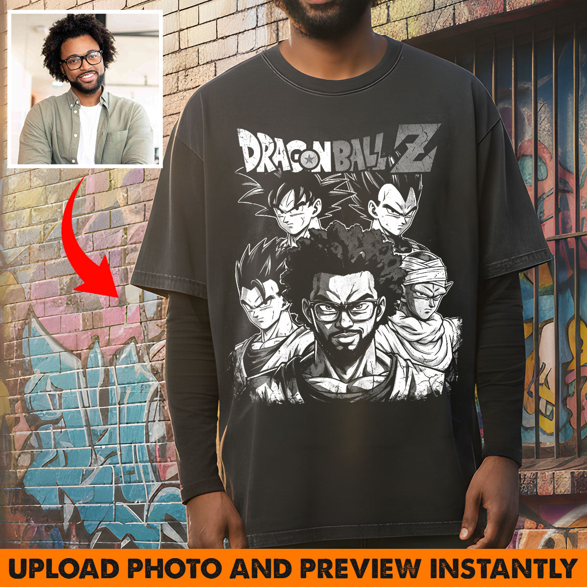 Custom From Any Photo - Personalized Seven Balls Wash T-Shirt
