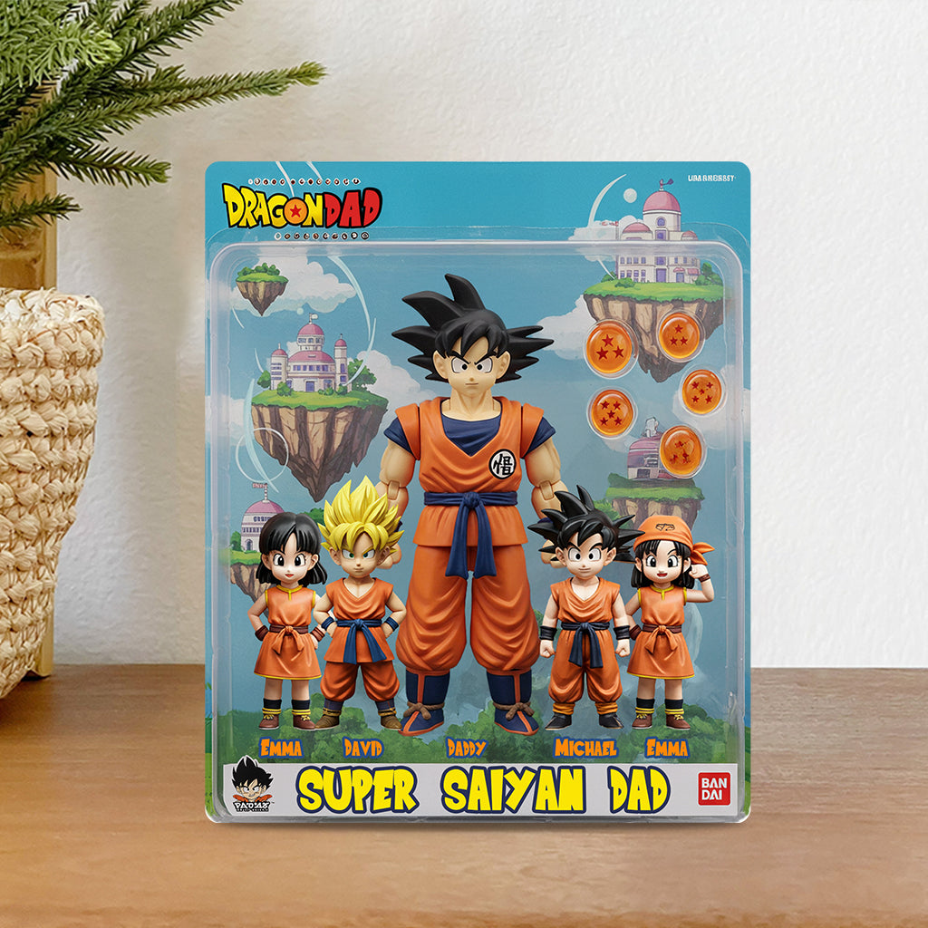 Super Dad - Personalized Seven Balls Custom Shaped Acrylic Plaque